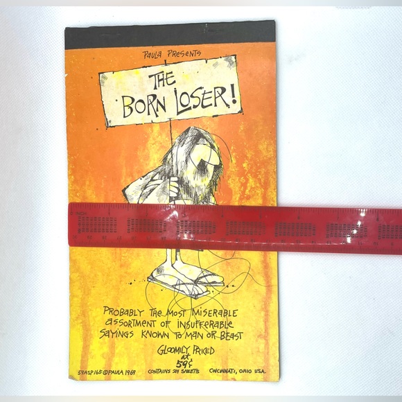 Vinatge Notepad “The Born Loser” by Paula 1969. Gag Gift. - Picture 5 of 7